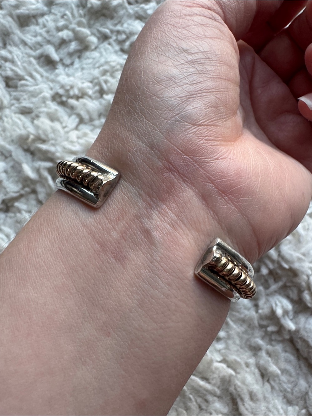 Sterling Silver Gold Filled Tahe Bracelet - Picture 2 of 4